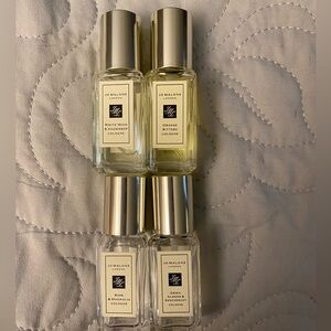 Jo Malone of London- Lot of 4 - .3 oz /9ml travel size cologne.